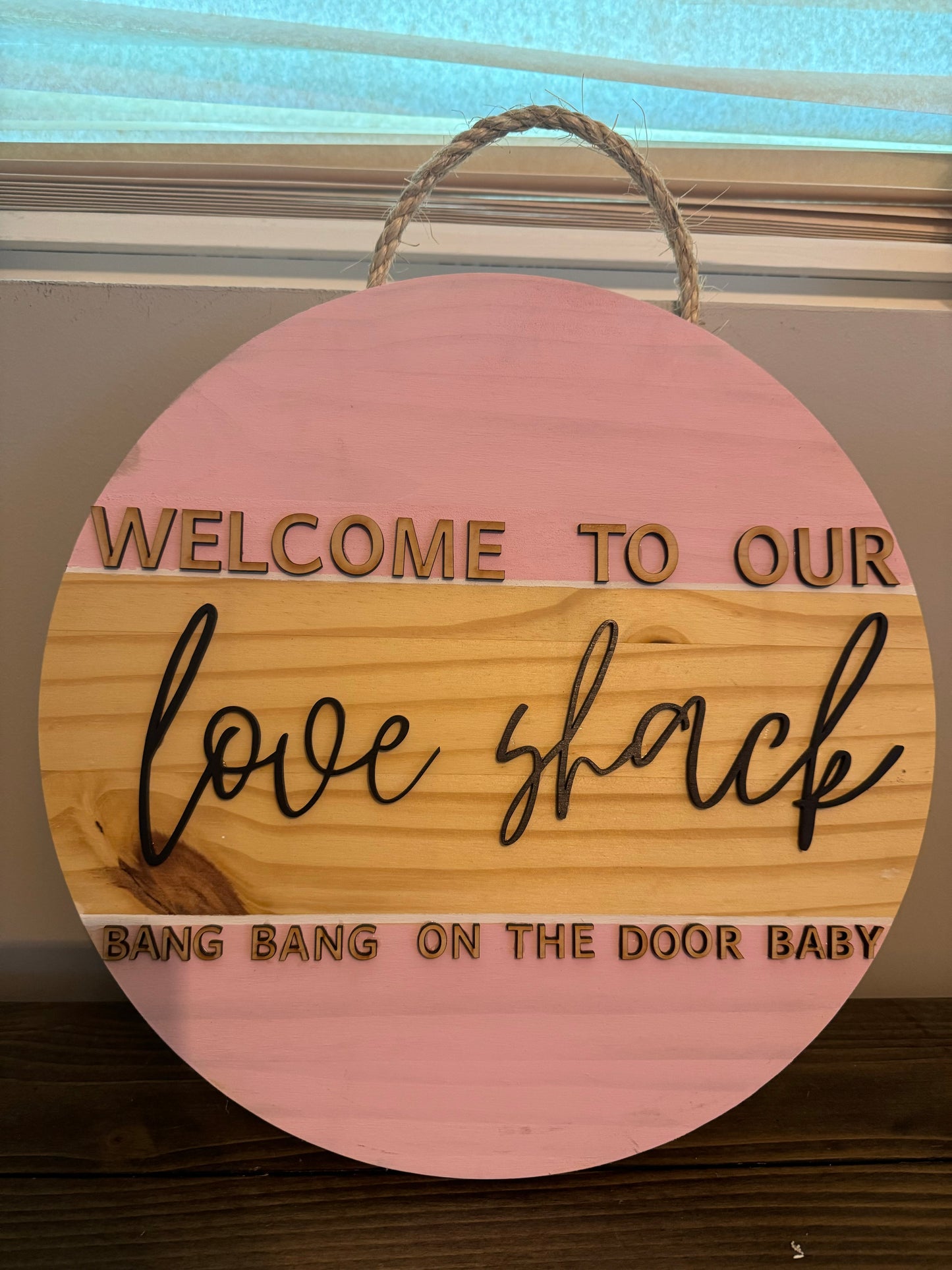 Love Shack Door Hanger - 15"