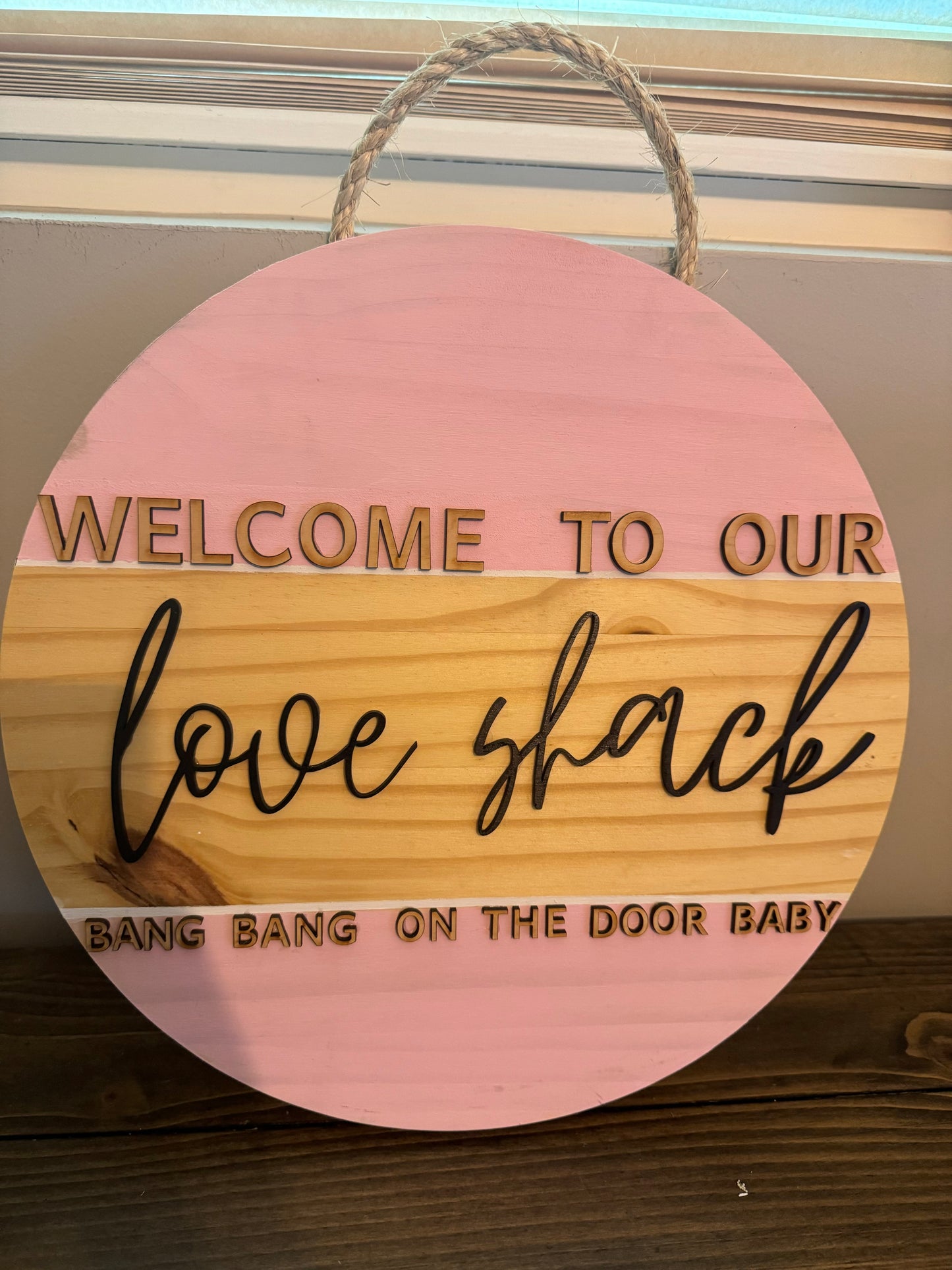 Love Shack Door Hanger - 15"