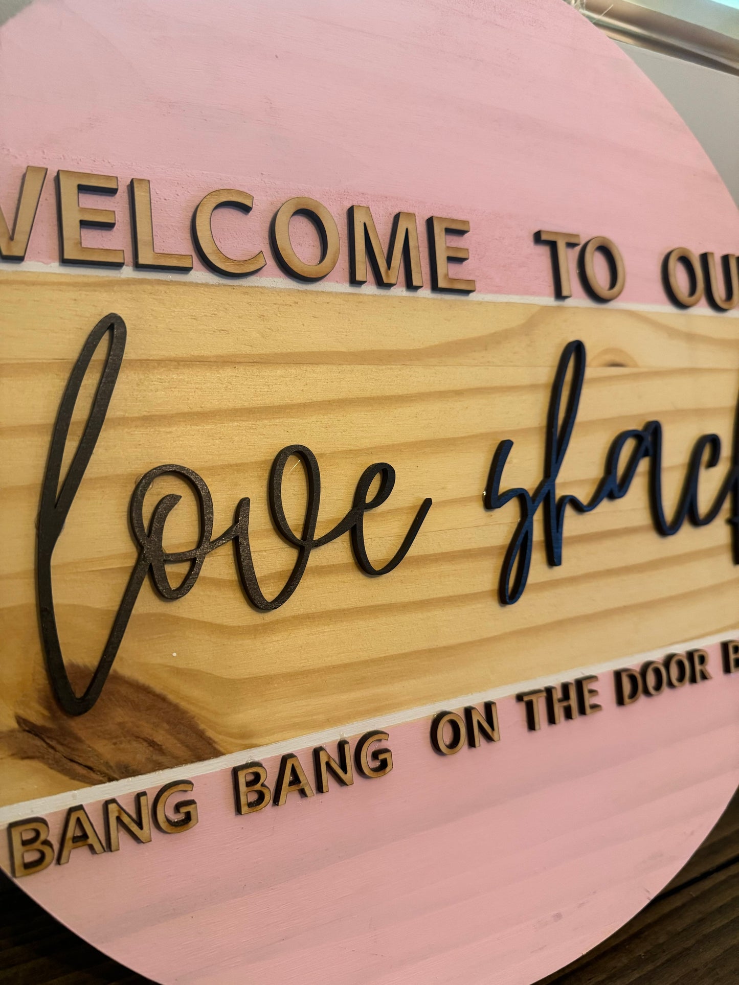 Love Shack Door Hanger - 15"